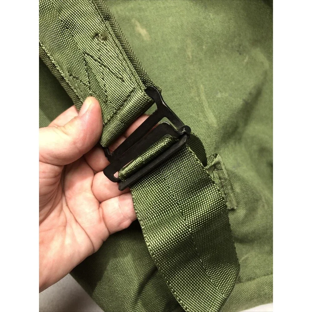 US Military Duffel Bag OD Nylon with 2 Straps Cargo Backpack